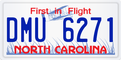 NC license plate DMU6271