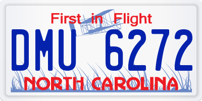 NC license plate DMU6272