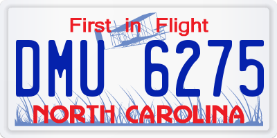 NC license plate DMU6275