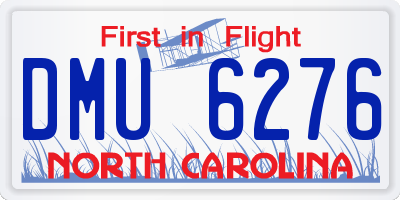 NC license plate DMU6276