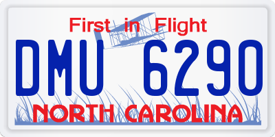 NC license plate DMU6290