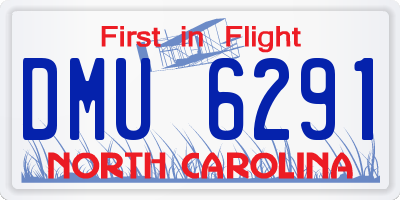 NC license plate DMU6291