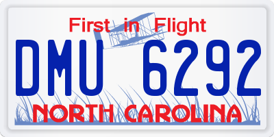 NC license plate DMU6292