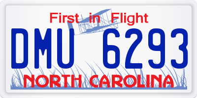 NC license plate DMU6293