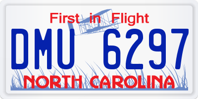 NC license plate DMU6297
