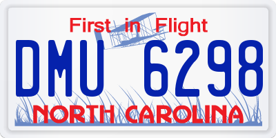 NC license plate DMU6298