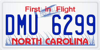 NC license plate DMU6299