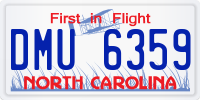 NC license plate DMU6359