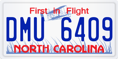 NC license plate DMU6409