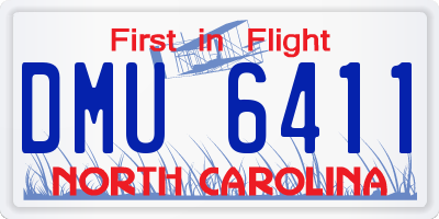 NC license plate DMU6411