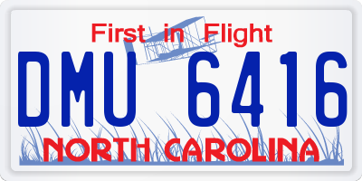 NC license plate DMU6416