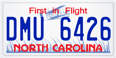 NC license plate DMU6426
