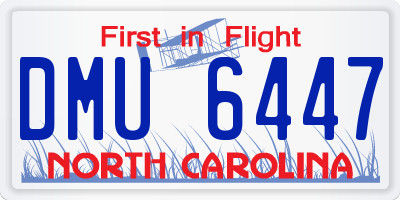NC license plate DMU6447