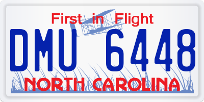 NC license plate DMU6448