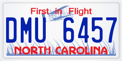 NC license plate DMU6457