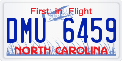 NC license plate DMU6459