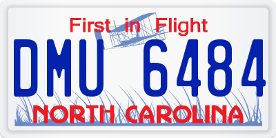 NC license plate DMU6484
