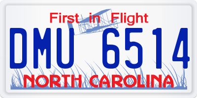 NC license plate DMU6514