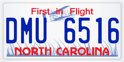 NC license plate DMU6516