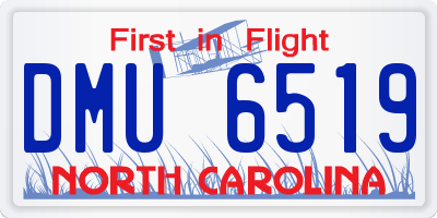 NC license plate DMU6519