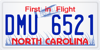 NC license plate DMU6521