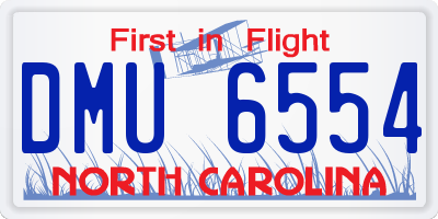 NC license plate DMU6554