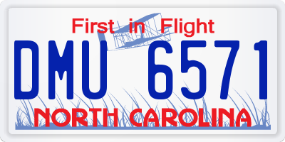 NC license plate DMU6571