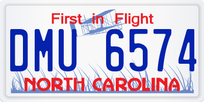 NC license plate DMU6574