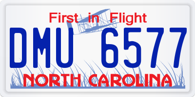 NC license plate DMU6577