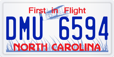 NC license plate DMU6594