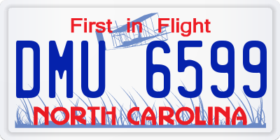 NC license plate DMU6599