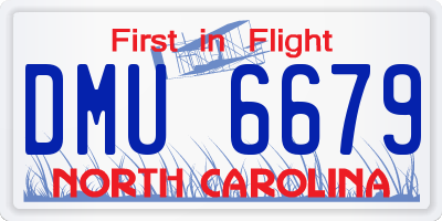 NC license plate DMU6679