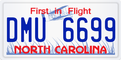 NC license plate DMU6699