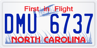 NC license plate DMU6737