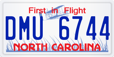 NC license plate DMU6744