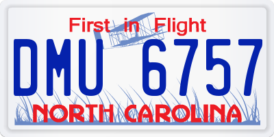 NC license plate DMU6757
