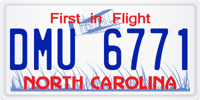 NC license plate DMU6771