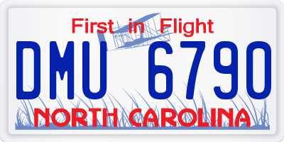 NC license plate DMU6790