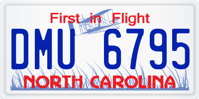 NC license plate DMU6795