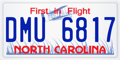NC license plate DMU6817