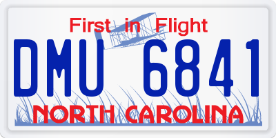 NC license plate DMU6841