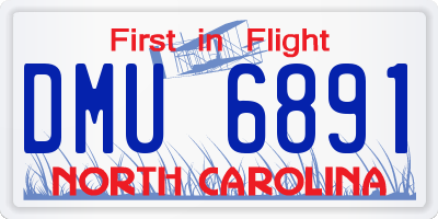 NC license plate DMU6891