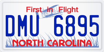 NC license plate DMU6895