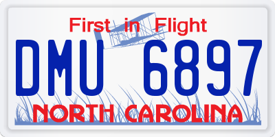 NC license plate DMU6897