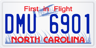 NC license plate DMU6901