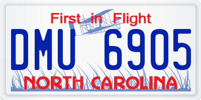 NC license plate DMU6905