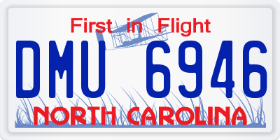 NC license plate DMU6946