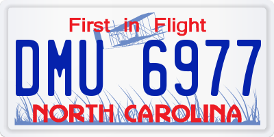 NC license plate DMU6977
