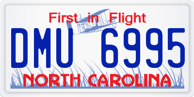 NC license plate DMU6995