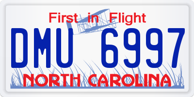 NC license plate DMU6997